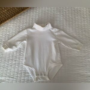 Vintage White Circo Long Sleeve Turtleneck Onesie One Piece Bodysuit Boys 12M